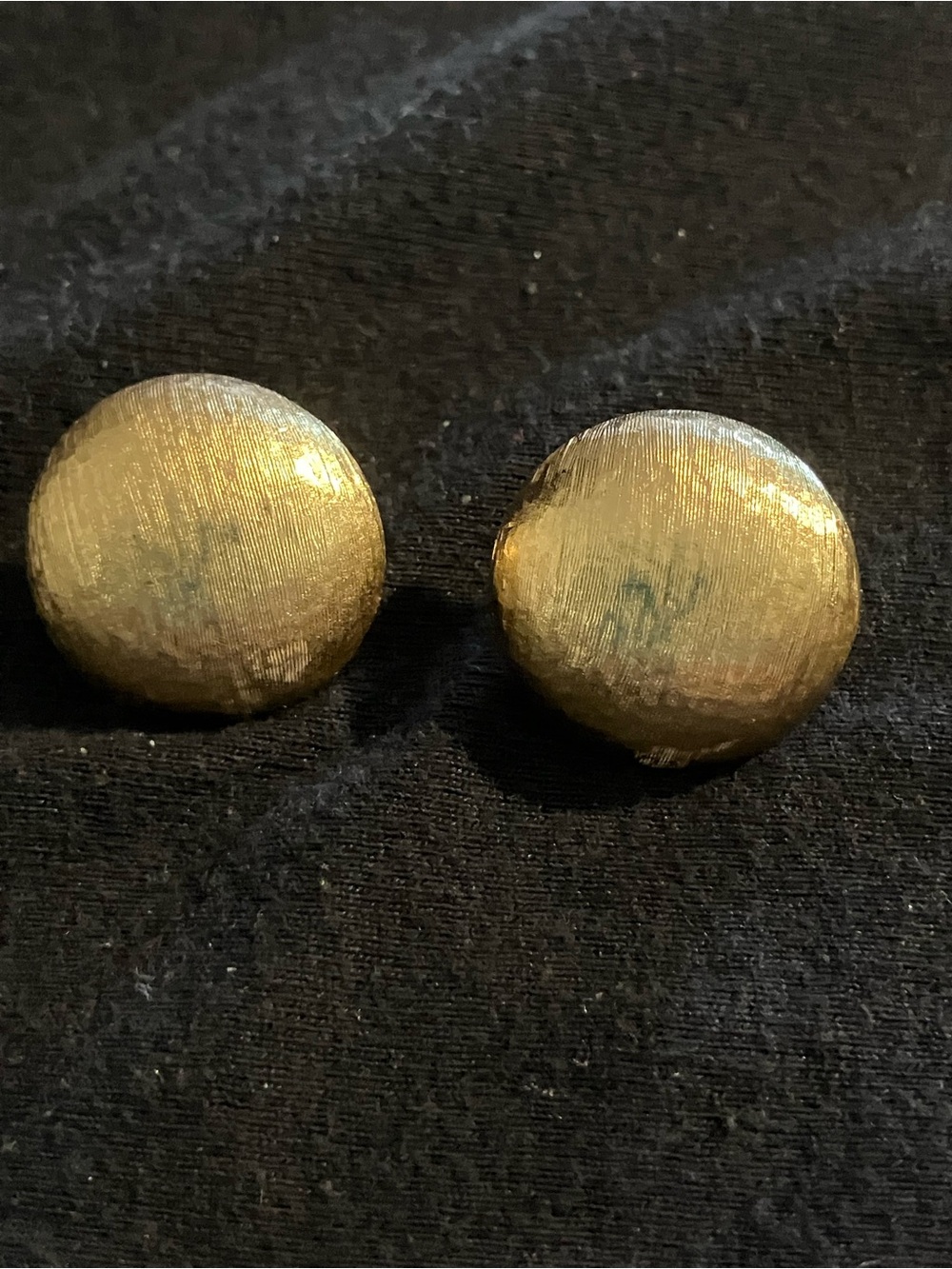 Monet Gold-Tone Round Button Clip Earrings